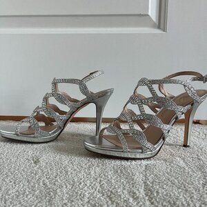 Silver Sparkly High Heels